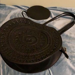 Anthropologie Kelsey woven circle bag